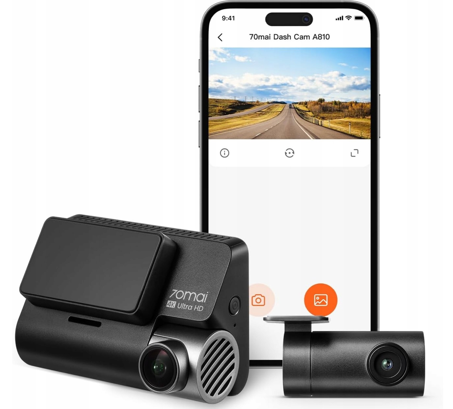 screenshot 2025 05 15 at 01 15 32 70mai a810 wideorejestrator samochodowy przod tyl rc12 4k uhd gps menu pl 375 za 999.89pln z wroclaw allegro 4 1747264670